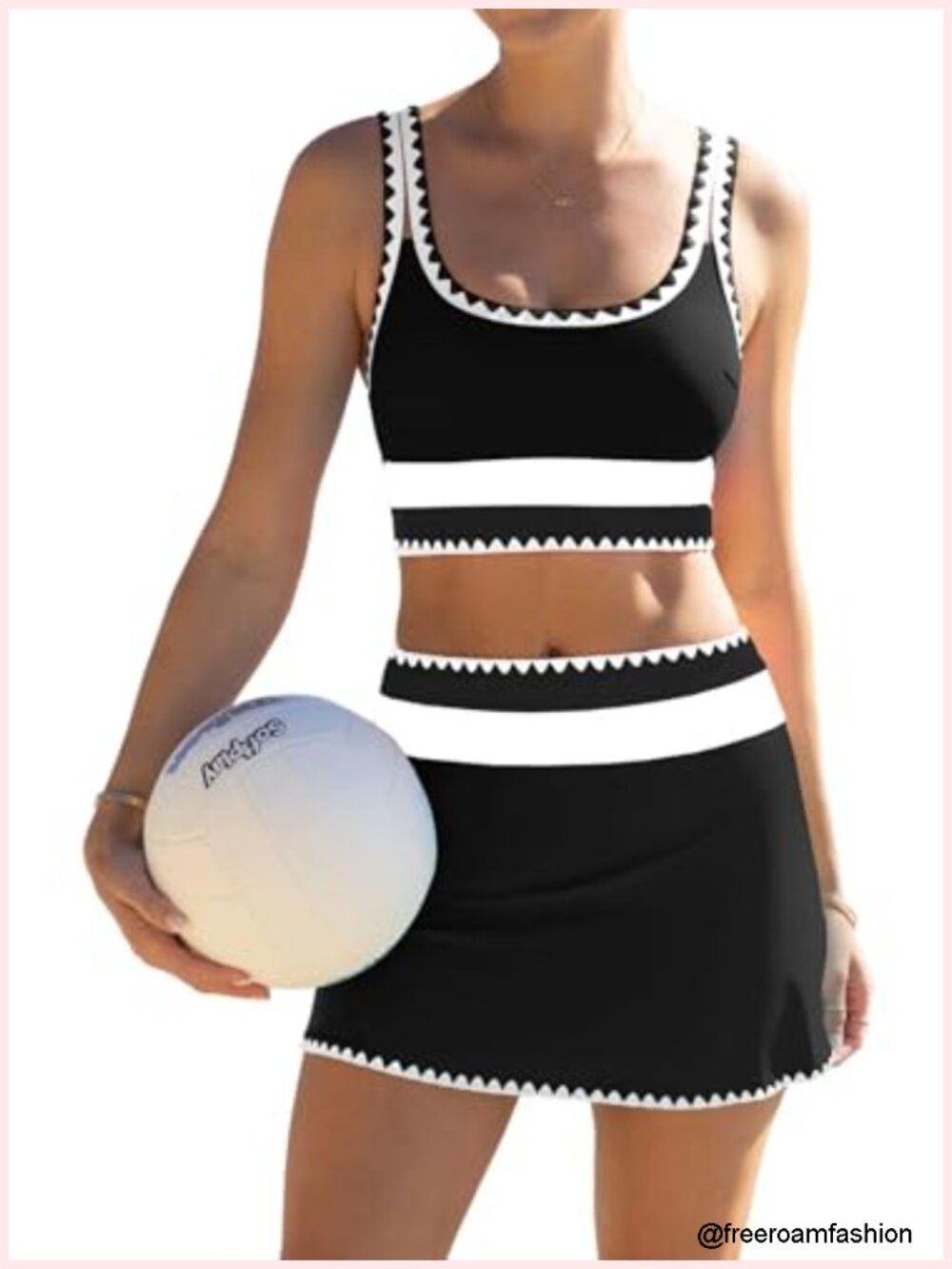 Tummy Control 3 Piece Swimsuit with Skirt High Waisted Bikini Set Full Coverage